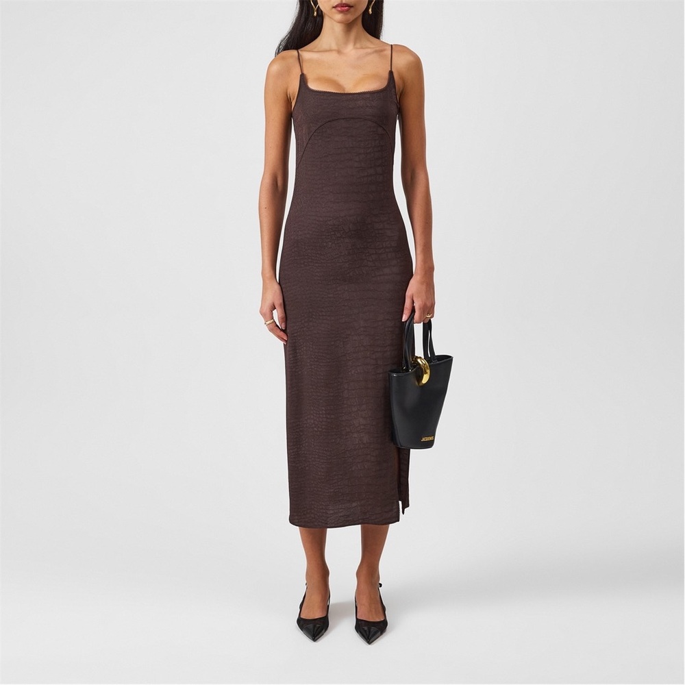 Jacquemus Notte Dress brown